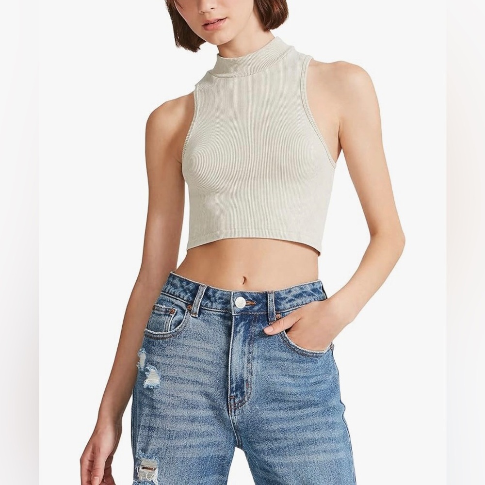 NWT Madden Girl Sleeveless Rib Crop Tank Size S/M